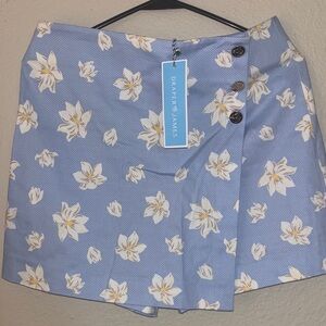 Draper James Light Blue Floral Skirt